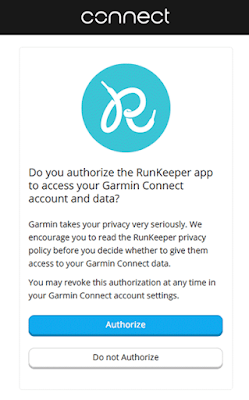 Authorize Runkeeper