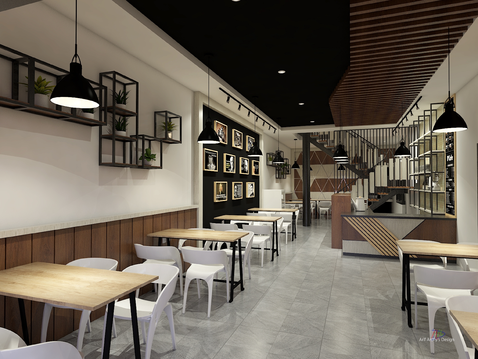 Desain Ruangan Cafe  10 Desain Interior Cafe  Mini Ini 