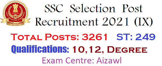 SSC Recruitment Aizawl