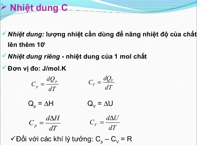 nhiet-dung-rieng-la-gi