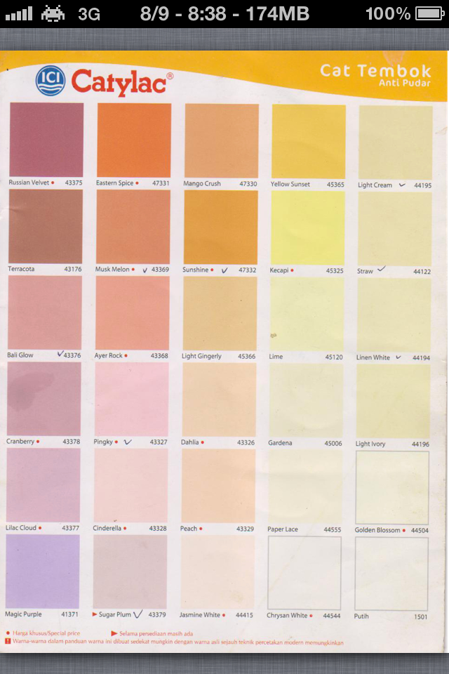  Warna Cat Tembok Catylac Dulux Pictures contoh warna 