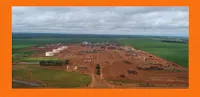 Imagem mostra vista aérea da usina Pedro Afonso da BP Bunge