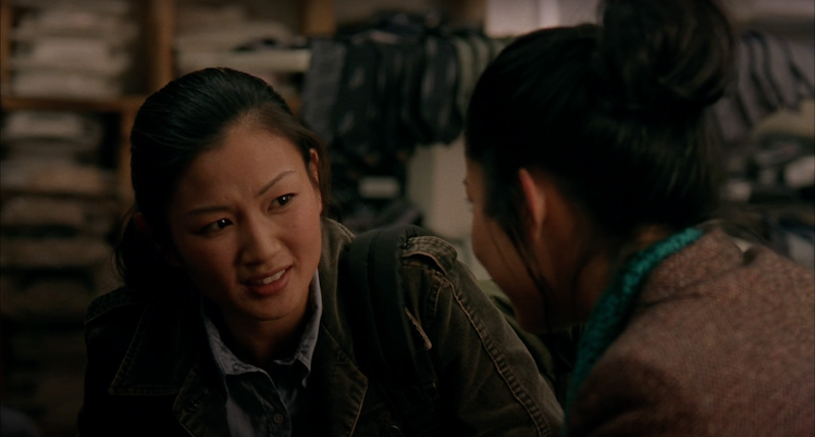 Michelle Krusiec as 'Wil' Pang and Lynn Chen as Vivian Shing in Alice Wu's Saving Face