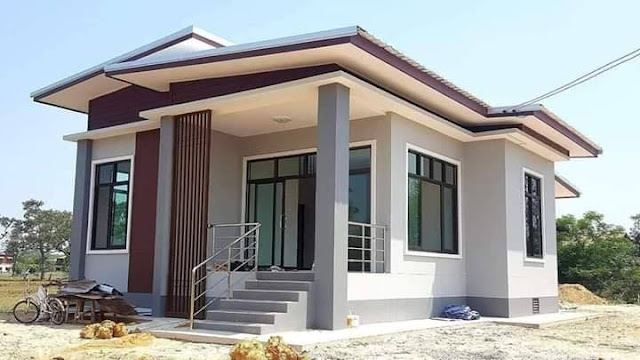 natural low budget simple house design