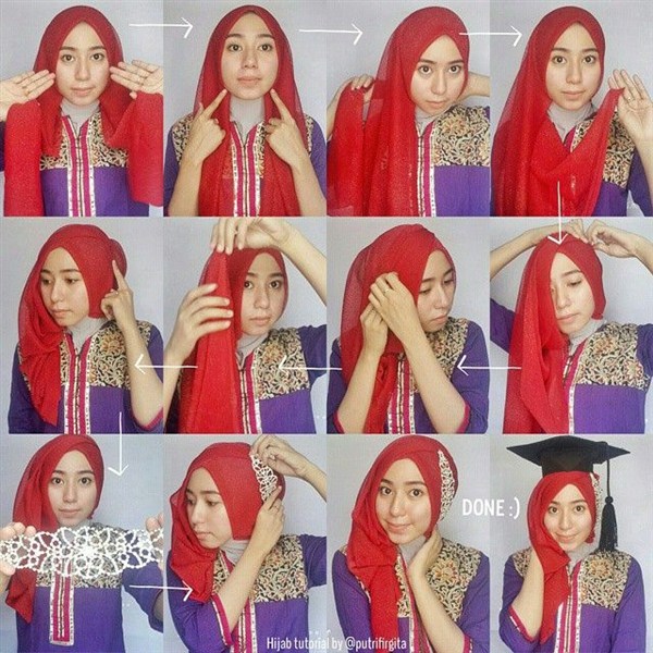 Contoh isu terkini model tutorial kerudung hijab pashmina terbaru untuk muslimah indonesia 32 Tutorial Hijab Pashmina Model Kreasi Terbaru 2017/2018