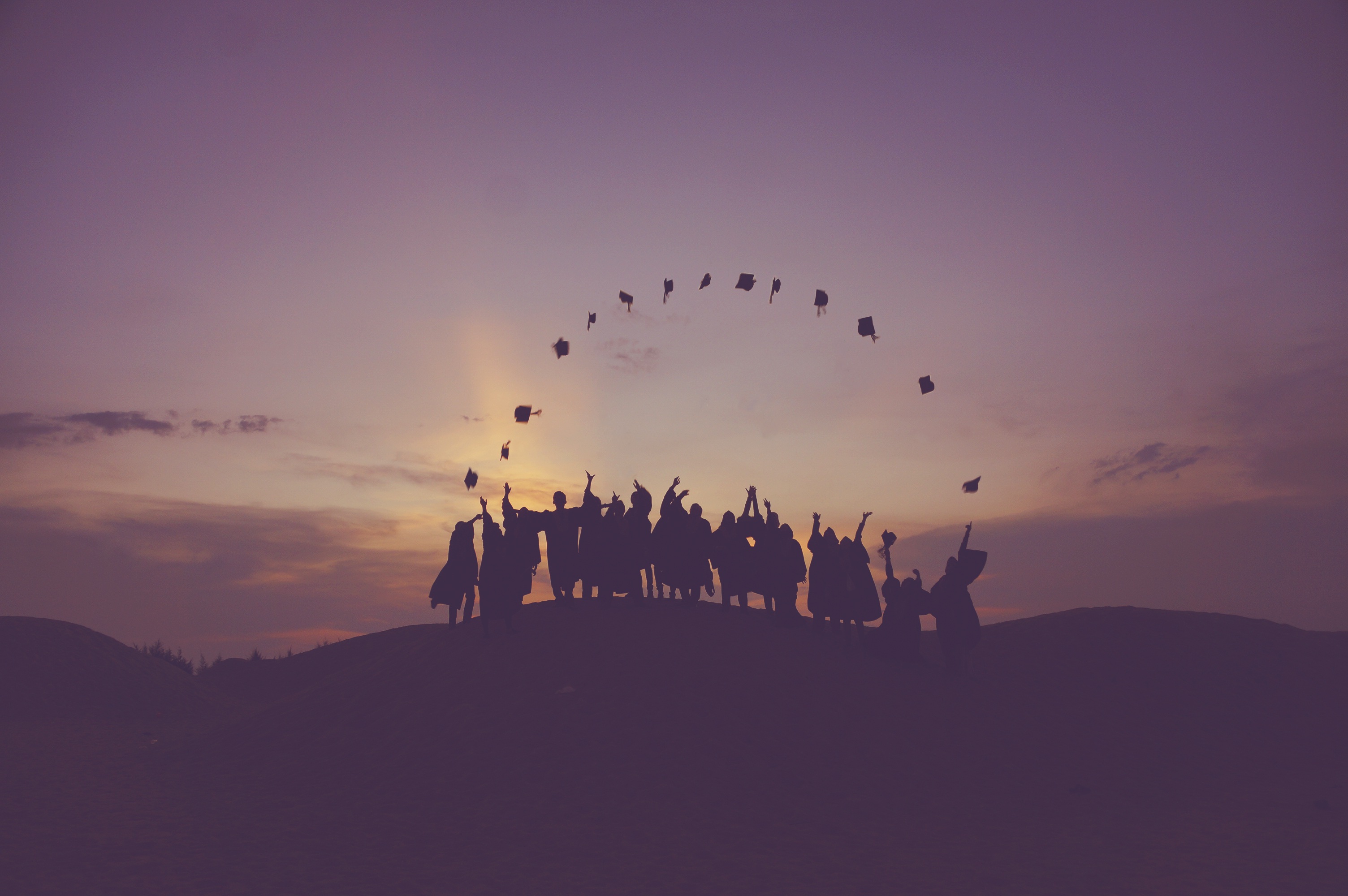 Students receiving scholarship awards