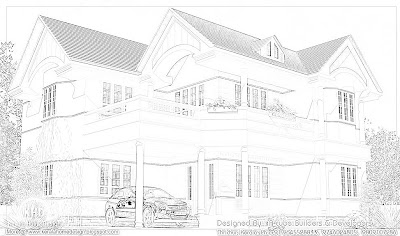 Beautiful home elevation 242 square meter (2600 Square Feet) - October 2011