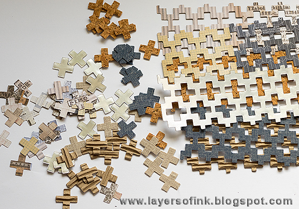 Layers of ink - Mosaic Mixed Media Board Tutorial by Anna-Karin