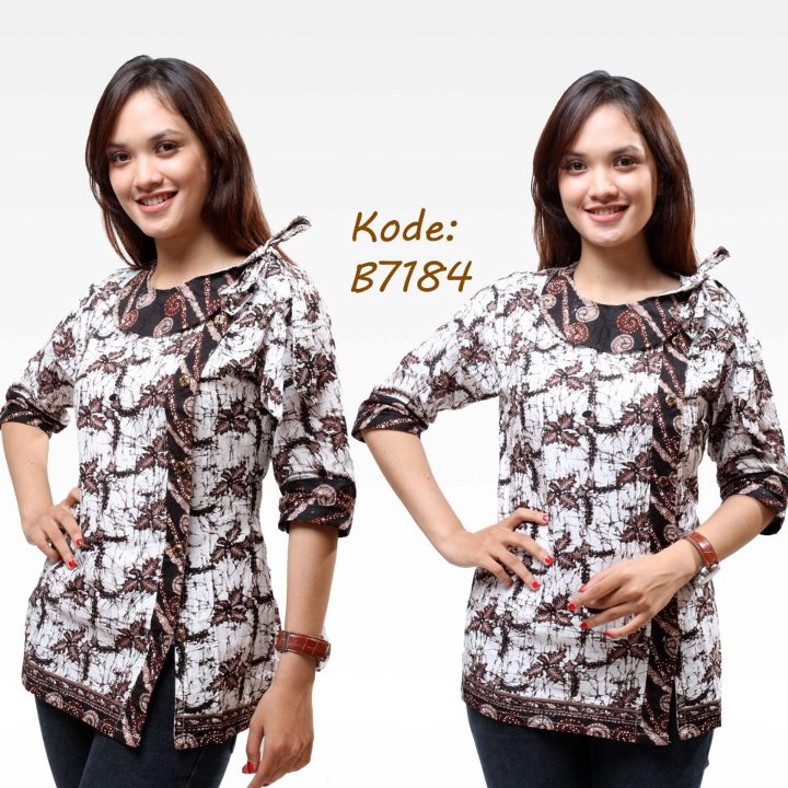 12 Model  Baju Batik  Kantor Wanita  Modern Terbaik 1000 