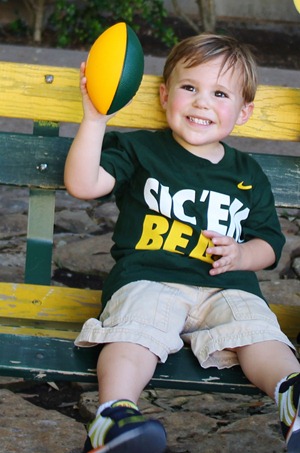 Nash's 1st day of School & Baylor Game 021