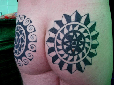 Tattoo on buttocks 