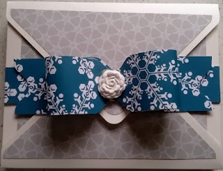 Envelope Punch board box made for angel stampin up 