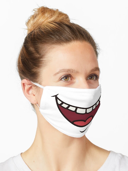 Vrouw met mondmasker