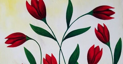 Terpopuler 30 Lukisan  Bunga Simple  Untuk Pemula Rudi Gambar
