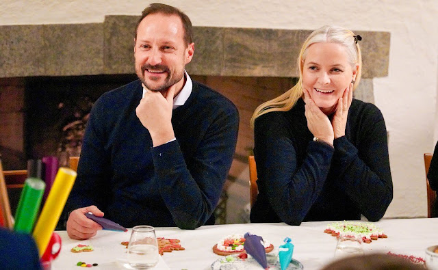 Crown Prince Haakon and Crown Princess Mette-Marit invited children supported by the Church City Mission