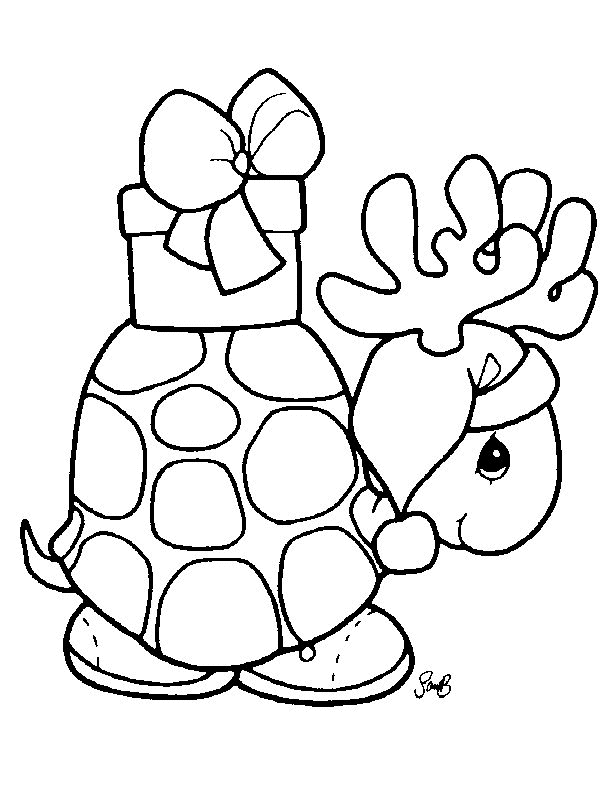  Christmas Animal Coloring Pages 4