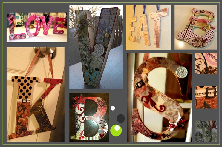 I love making these custom letters for your home Everything can be tailored