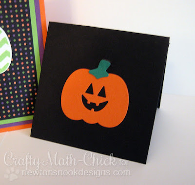 Mini Jack-o-Lantern Card created by Crafty Math Chick | Pick a Pumpkin by Newton's Nook Designs