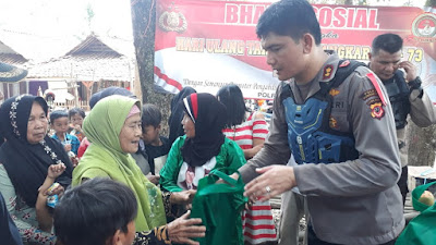 Rangkaian HUT Ke 73 Bhayangkara, Polres Purwakarta Polda Jabar Gelar Bhakti Sosial