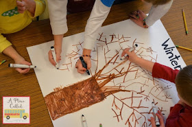 Learn about the 4 seasons by creating these seasonal trees in Kindergarten. This Kindergarten 4 seasons activity will help your students understand what happens to a tree in the winter, spring, summer and fall. 