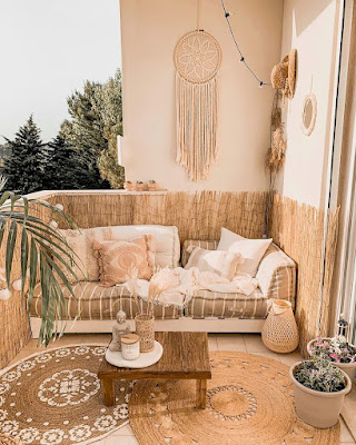 Bohemian balcony decor