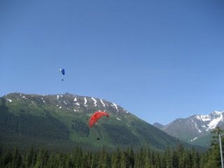 Paragliders at Alyeska