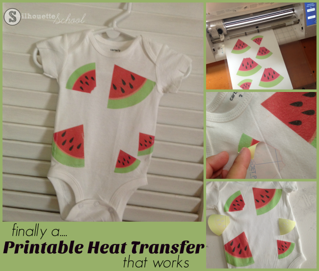 Silhouette CAMEO tutorial printable heat transfer vinyl