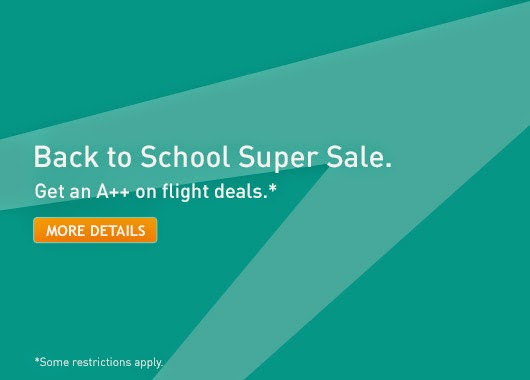 Westjet Back To School Super Sale