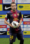 Jordi Alba: El 28 de junio de 2012, durante el trascurso de la Eurocopa, . (jordi alba equipacion barcelona )