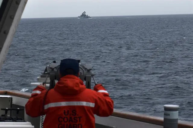 US patrol spots Chinese, Russian naval ships off Alaskan island
