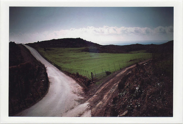 dirty photos - time - cretan landscape photo of two roads separating