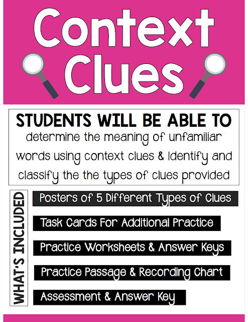 https://www.teacherspayteachers.com/Product/Context-Clues-Unit-2263025