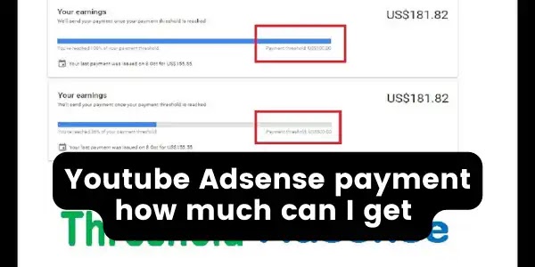 AdSense is paid every month.