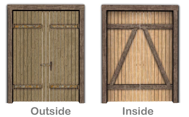 My Sims 3 Blog: Simple Barn Door, 2x1 by Lisen801