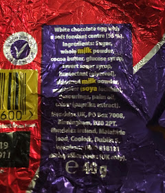 Cadbury’s White Chocolate Creme Egg Ingredients