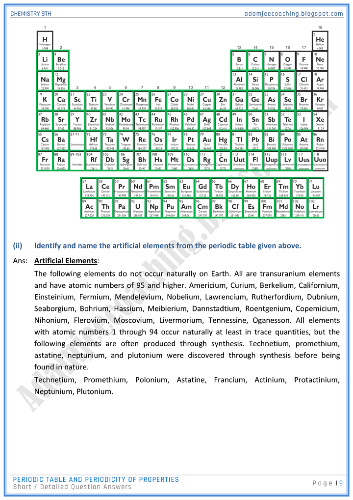 periodic-table-and-periodicity-of-properties-short-and-detailed-question-answers-chemistry-9th