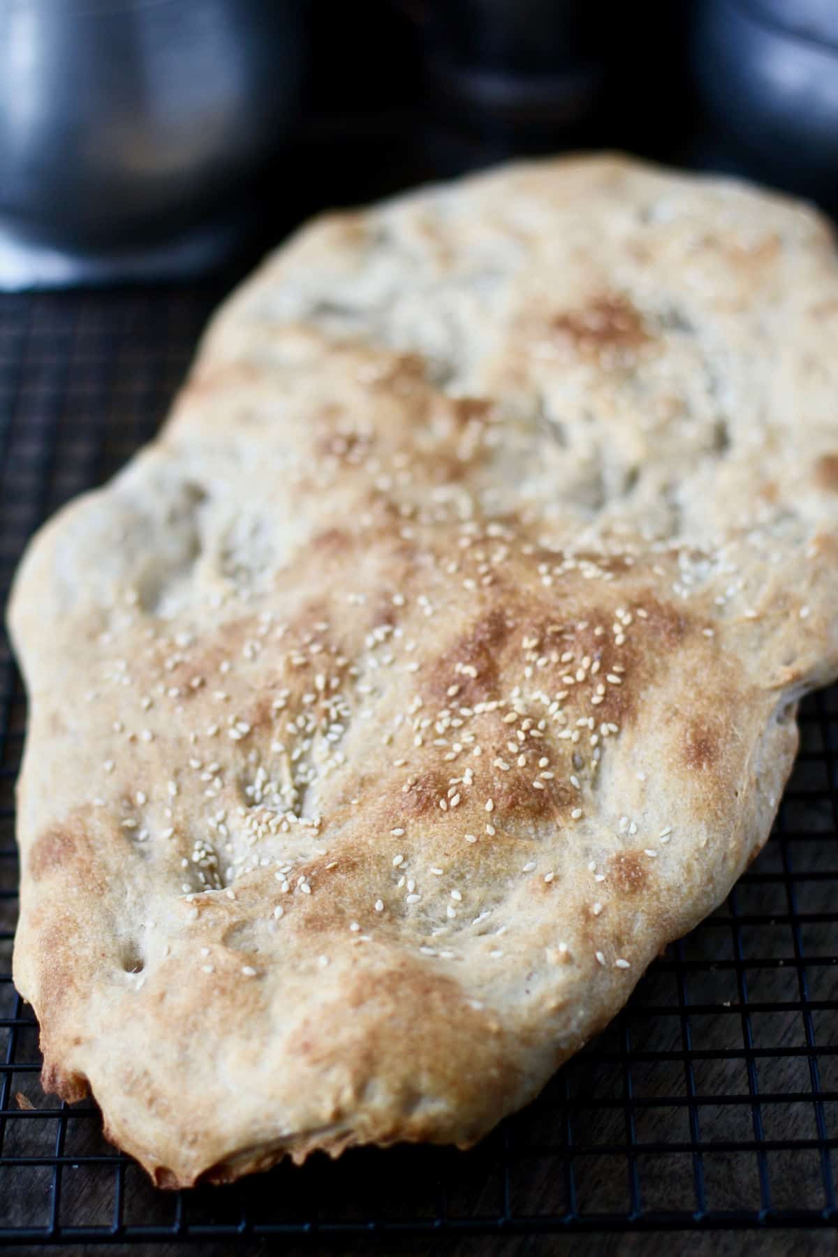Naan Sangak whole flatbread.