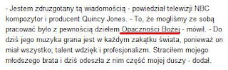 michael jackson, quincy jones, gazeta, michael jackson nie żyje