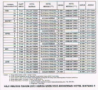 jadwal umroh 2013