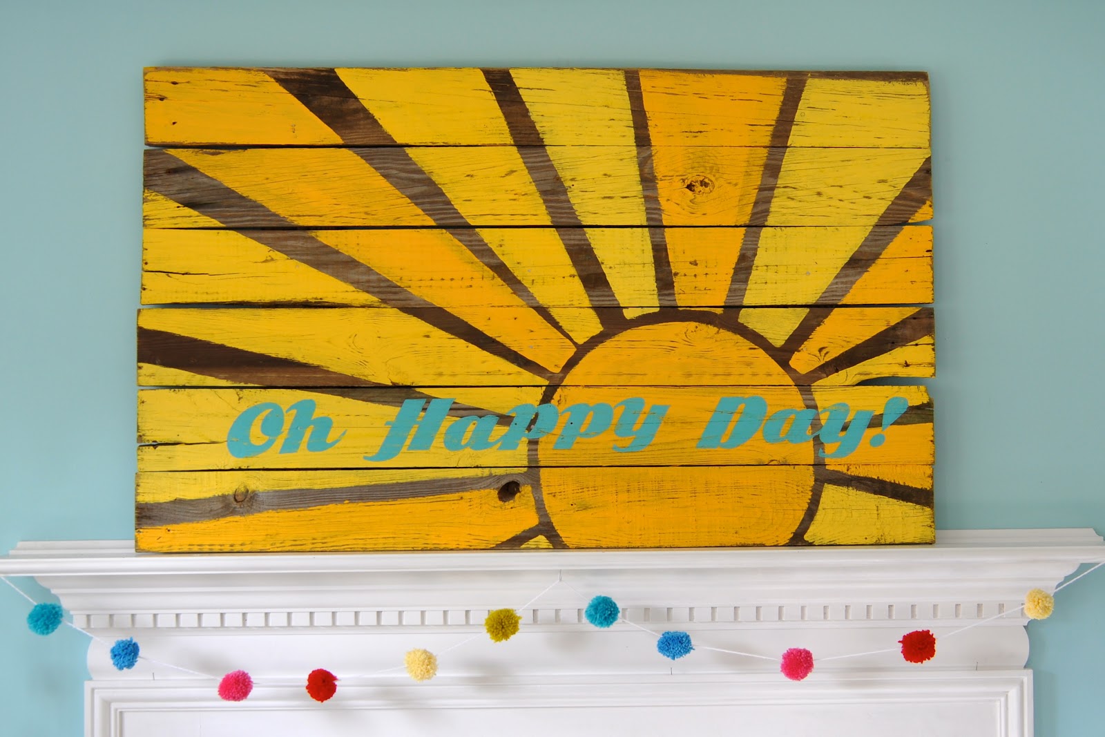 Little Bit Funky: Oh Happy Day! reclaimed wood art