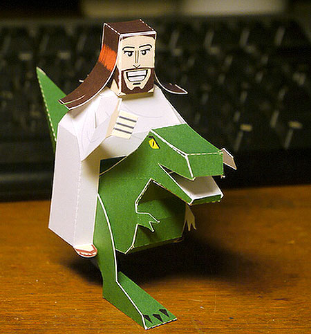 Dino Jesus Papercraft