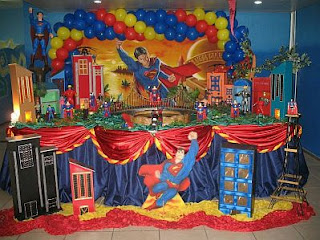 Fiestas Infantiles, Decoracion Superman, Salones