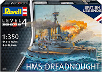 Revell 1/350 HMS Dreadnought (05171) Color Guide & Paint Conversion Chart