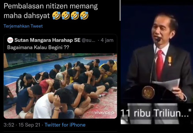 Serangan Diaz Hendro dan para buzzeRp gerombolan pendukung rezim Jokowi terhadap santri p Pembalasan Netizen Memang Maha Dahsyat 🤣🤣, Viral Aksi Tutup Telinga Omongan 11 Ribu Triliun di Kantong Jokowi