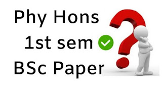 Mdu BSc Hons Physics 1st Sem Question Papers