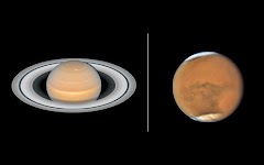 Menilik Foto Terbaru Planet Mars dan Saturnus dari Hubble