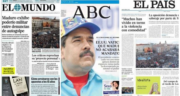 De cómo la prensa del régimen anima desde Madrid y Barcelona el golpe en Venezuela