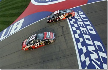 2010 Auto Club Feb NNS finish line Busch over Biffle