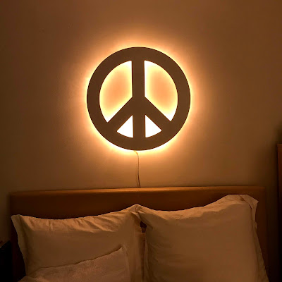 selfcare routine-pb teen peace sign light