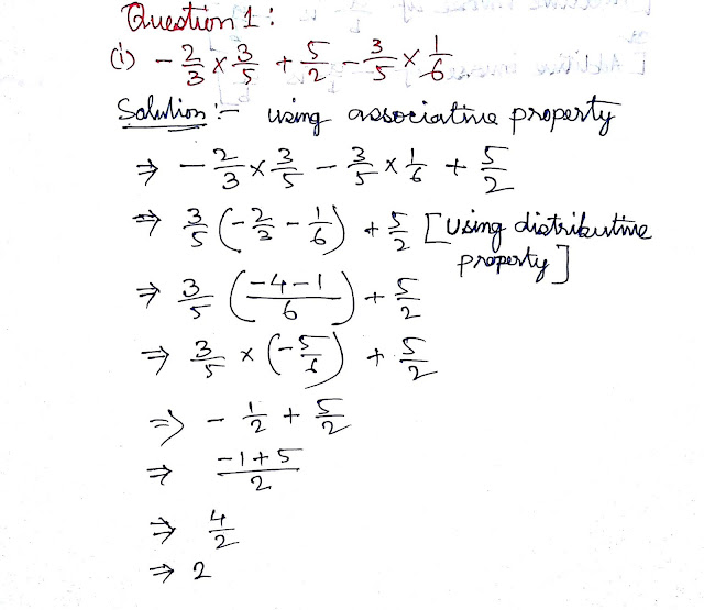  ncert solution subject rational number class 8 